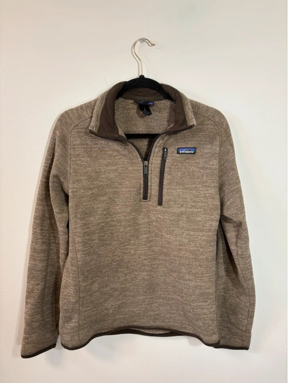 Men’s Small Tan Patagonia Quarter Zip